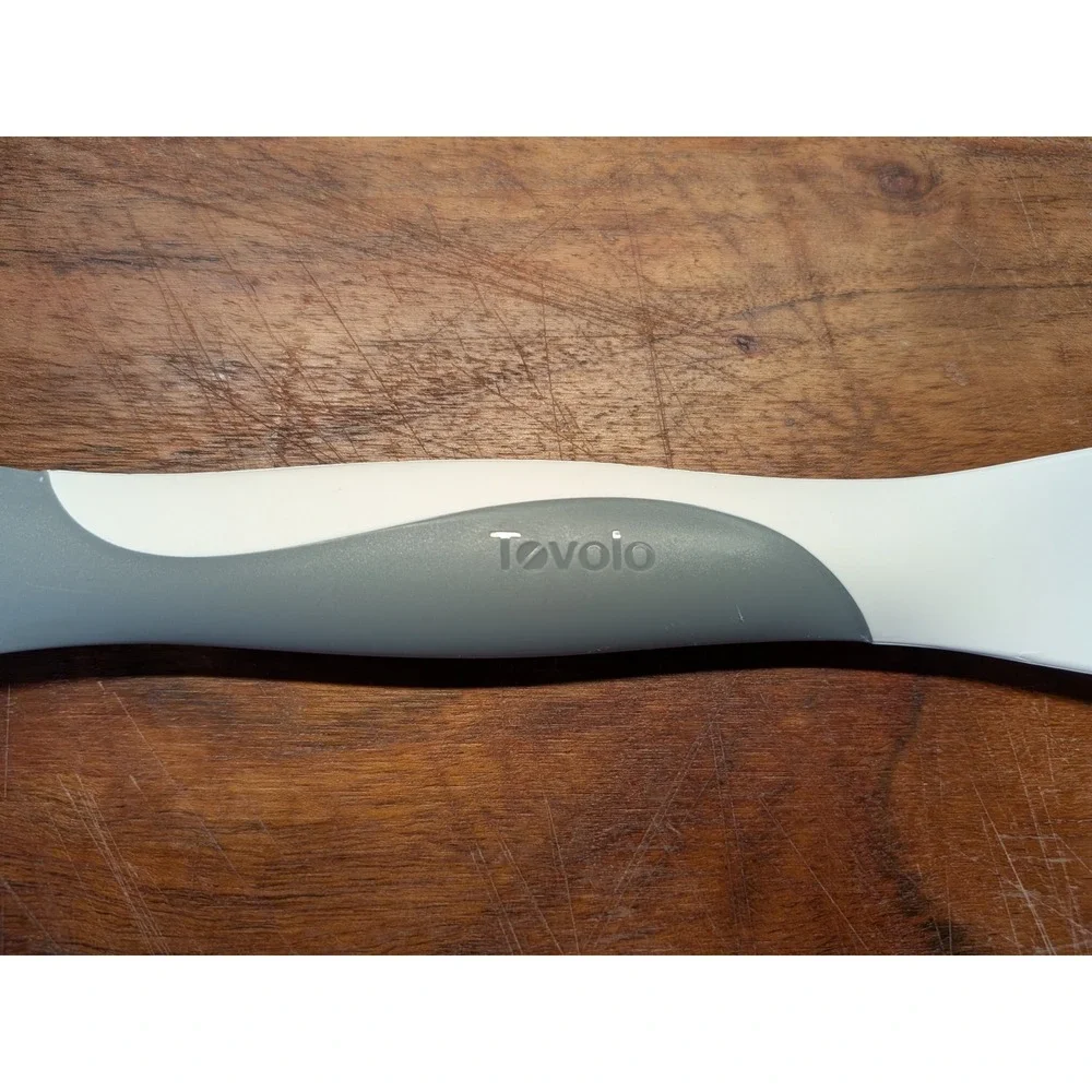Tovolo Scoop and Spread Silicone Scraper and Nylon Spreader Tool Grey‎ White